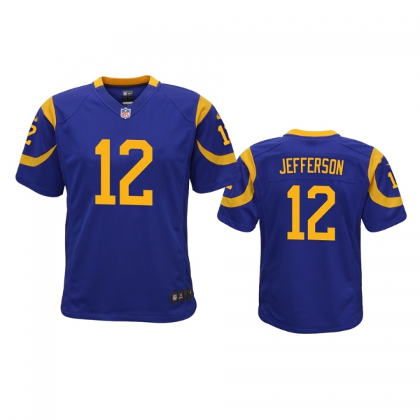 Youth Los Angeles Rams Van Jefferson Royal 2020 NFL Draft Game Jersey