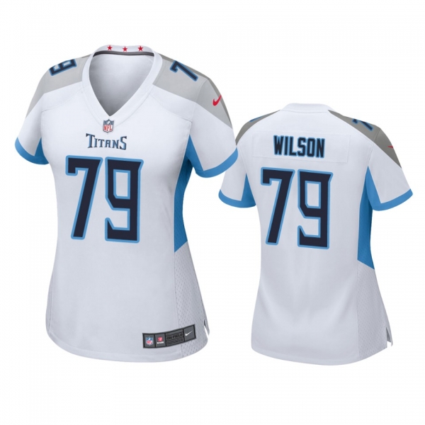 Women's Tennessee Titans Isaiah Wilson White 2020 NFL Draft Game Jersey