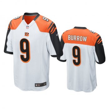 Men's Cincinnati Bengals Joe Burrow White 2020 NFL Draft Game Jersey