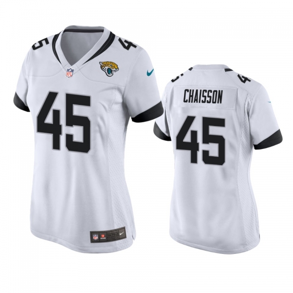 Women's Jacksonville Jaguars K'Lavon Chaisson White 2020 NFL Draft Game Jersey