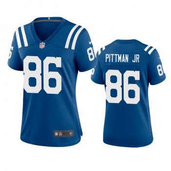 Women's Indianapolis Colts Mike Pittman Jr. Royal 2020 NFL Draft Game Jersey