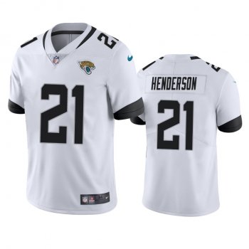 Men's Jacksonville Jaguars C.J. Henderson White 2020 NFL Draft Vapor Limited Jersey