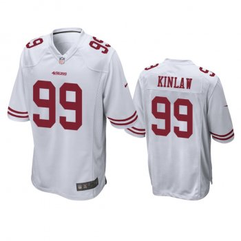 Men's San Francisco 49ers Javon Kinlaw White 2020 NFL Draft Game Jersey