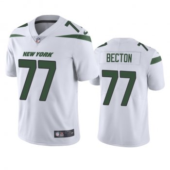 Men's New York Jets Mekhi Becton White 2020 NFL Draft Vapor Limited Jersey