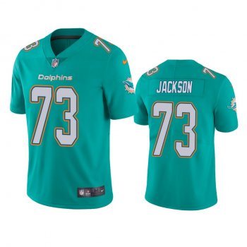 Men's Miami Dolphins Austin Jackson Aqua 2020 NFL Draft Vapor Limited Jersey