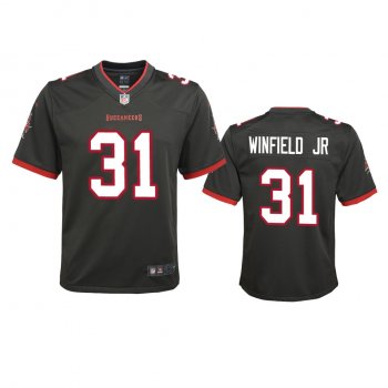 Youth Tampa Bay Buccaneers Antoine Winfield Jr. Pewter 2020 NFL Draft Alternate Game Jersey