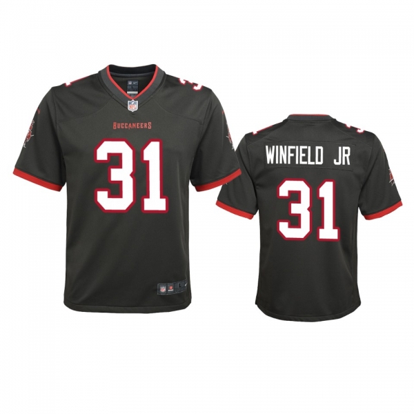 Youth Tampa Bay Buccaneers Antoine Winfield Jr. Pewter 2020 NFL Draft Alternate Game Jersey