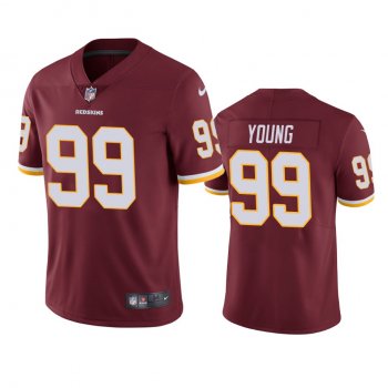 Men's Washington Redskins Chase Young Burgundy 2020 NFL Draft Vapor Limited Jersey