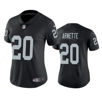 Women's Las Vegas Raiders Damon Arnette Black 2020 NFL Draft Vapor Limited Jersey