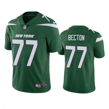 Men's New York Jets Mekhi Becton Green 2020 NFL Draft Vapor Limited Jersey