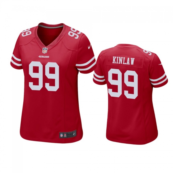 Women's San Francisco 49ers Javon Kinlaw Scarlet 2020 NFL Draft Game Jersey