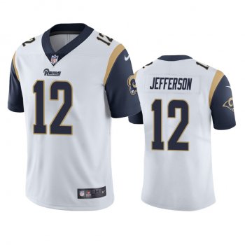 Men's Los Angeles Rams Van Jefferson White 2020 NFL Draft Vapor Limited Jersey