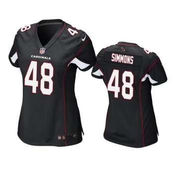 Women's Arizona Cardinals Isaiah Simmons Black 2020 NFL Draft Game Jersey