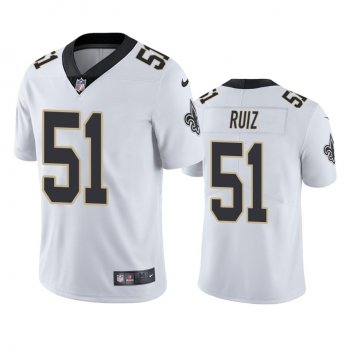 Men's New Orleans Saints Cesar Ruiz White 2020 NFL Draft Vapor Limited Jersey