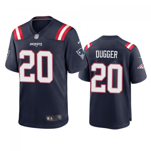 Men's New England Patriots Kyle Dugger Navy 2020 NFL Draft Game Jersey