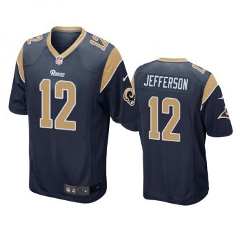 Men's Los Angeles Rams Van Jefferson Navy 2020 NFL Draft Game Jersey