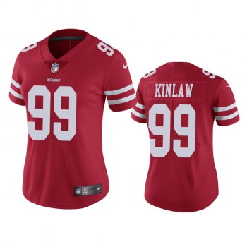 Women's San Francisco 49ers Javon Kinlaw Scarlet 2020 NFL Draft Vapor Limited Jersey