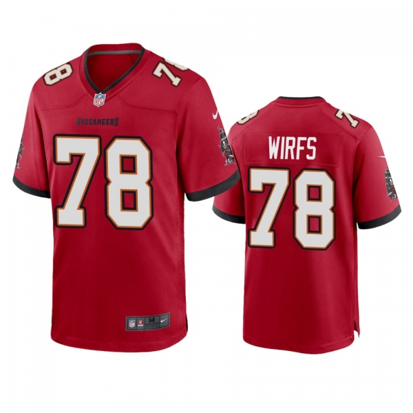 Men's Tampa Bay Buccaneers Tristan Wirfs Red 2020 NFL Draft Game Jersey