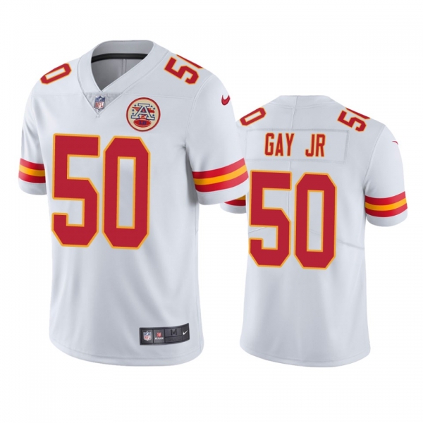 Men's Kansas City Chiefs Willie Gay Jr. White 2020 NFL Draft Vapor Limited Jersey