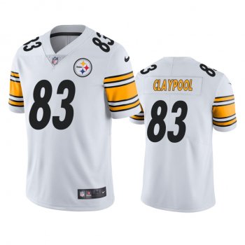 Men's Pittsburgh Steelers Chase Claypool White 2020 NFL Draft Vapor Limited Jersey