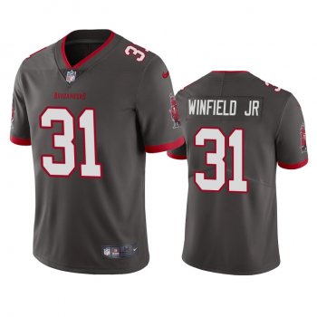 Men's Tampa Bay Buccaneers Antoine Winfield Jr. Pewter 2020 NFL Draft Vapor Limited Jersey