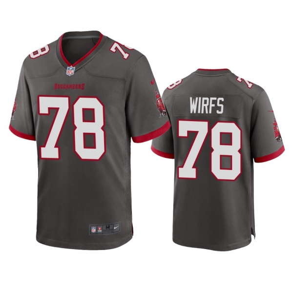 Men's Tampa Bay Buccaneers Tristan Wirfs Pewter 2020 NFL Draft Alternate Game Jersey