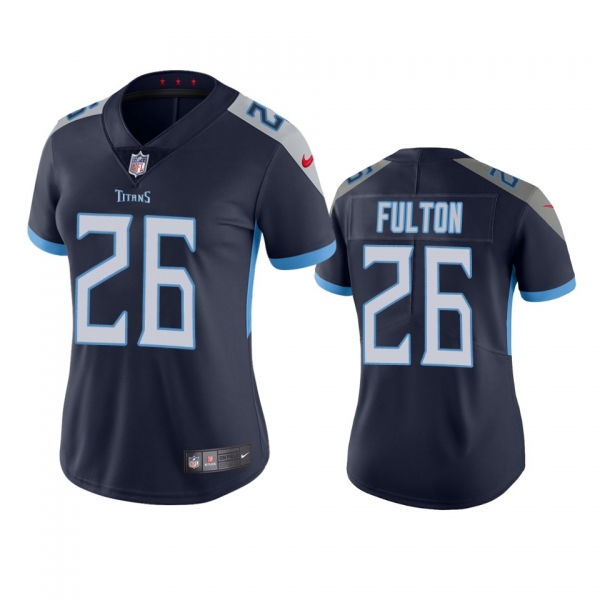 Women's Tennessee Titans Kristian Fulton Navy 2020 NFL Draft Vapor Limited Jersey