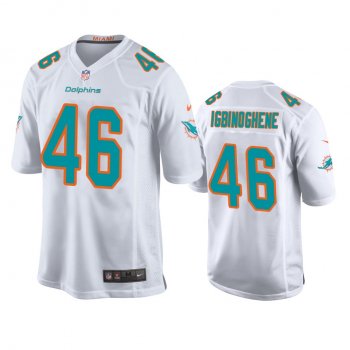 Men's Miami Dolphins Noah Igbinoghene White 2020 NFL Draft Game Jersey