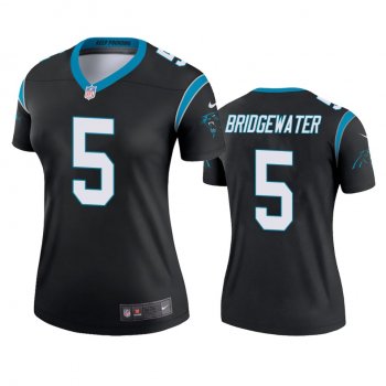 Women's Carolina Panthers Teddy Bridgewater Black Legend Jersey