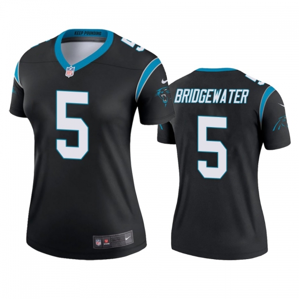 Women's Carolina Panthers Teddy Bridgewater Black Legend Jersey