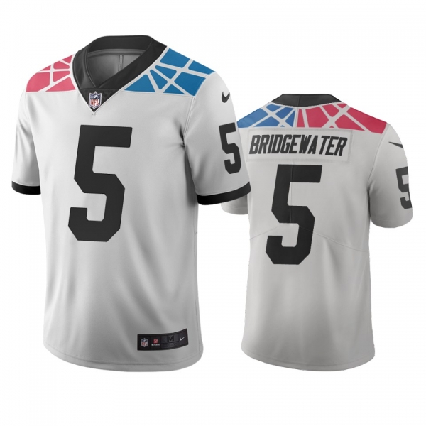 Men's Carolina Panthers Teddy Bridgewater White City Edition Vapor Limited Jersey