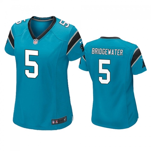 Women's Carolina Panthers Teddy Bridgewater Blue Game Jersey