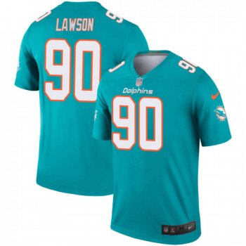 Men's Shaq Lawson Miami Dolphins Legend Nike Jersey - Aqua