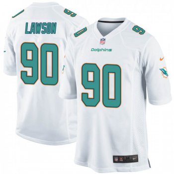 Men's Shaq Lawson Miami Dolphins Game Nike Jersey - White