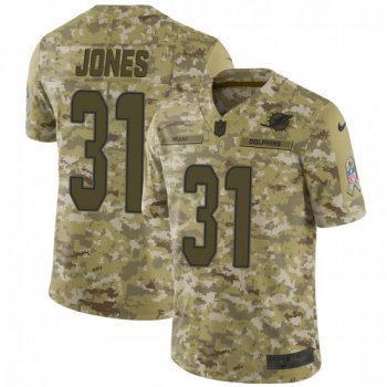 Men's Byron Jones Miami Dolphins Limited 2018 Salute to Service Nike Jersey - Camo