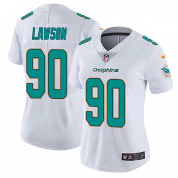 Women's Shaq Lawson Miami Dolphins limited Vapor Untouchable Nike Jersey - White