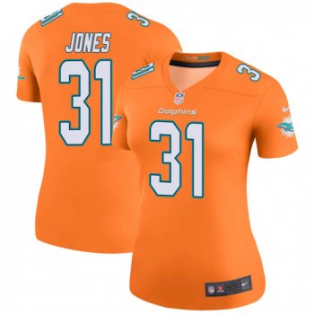 Women's Byron Jones Miami Dolphins Color Rush Legend Nike Jersey - Orange