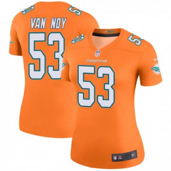 Women's Kyle Van Noy Miami Dolphins Color Rush Legend Nike Jersey - Orange