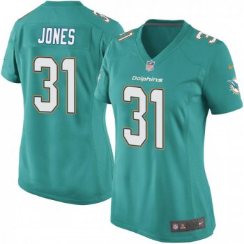 Women's Byron Jones Miami Dolphins Game Team Color Nike Jersey - Aqua