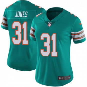 Women's Byron Jones Miami Dolphins Limited Alternate Vapor Untouchable Nike Jersey - Aqua