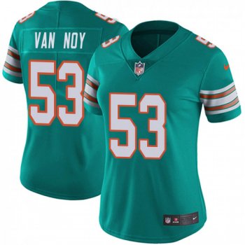 Women's Kyle Van Noy Miami Dolphins Limited Alternate Vapor Untouchable Nike Jersey - Aqua