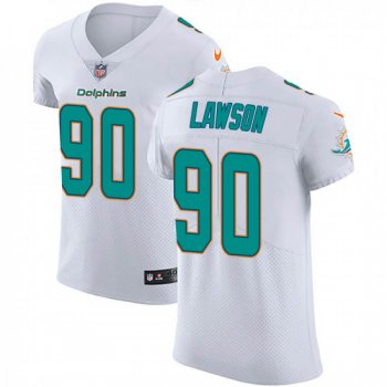 Men's Shaq Lawson Miami Dolphins Elite Vapor Untouchable Nike Jersey - White