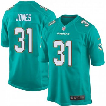 Men's Byron Jones Miami Dolphins Game Team Color Nike Jersey - Aqua