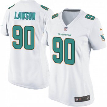 Women's Shaq Lawson Miami Dolphins Game Nike Jersey - White