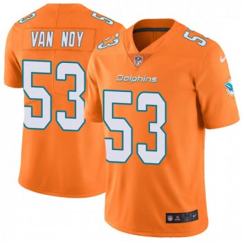 Men's Kyle Van Noy Miami Dolphins Limited Color Rush Nike Jersey - Orange