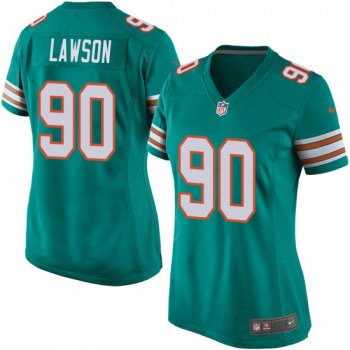 Women's Shaq Lawson Miami Dolphins Game Alternate Nike Jersey - Aqua