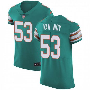 Men's Kyle Van Noy Miami Dolphins Elite Aqua Alternate Vapor Untouchable Nike Jersey - Green