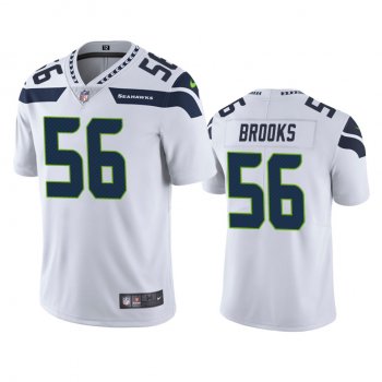 Men's Seattle Seahawks Jordyn Brooks White 2020 NFL Draft Vapor Limited Jersey