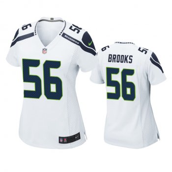 Women's Seattle Seahawks Jordyn Brooks White 2020 NFL Draft Game Jersey