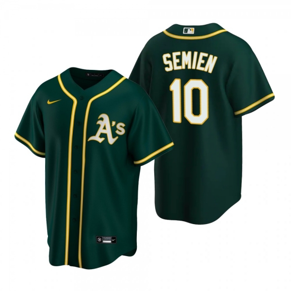 Men's Oakland Athletics Marcus Semien Nike Green 2020 Replica Alternate Jersey